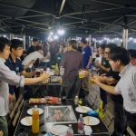 2025年8月 BBQ 久保田先生の音頭で乾杯