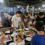 2025年8月 BBQ 学生どうしでも盛り上がりました