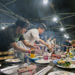 2025年8月 BBQ 肉を焼きつつ話に華が咲きました